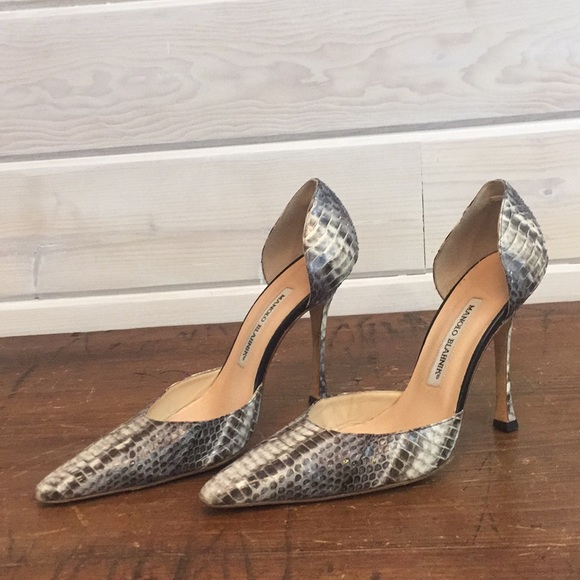 Manolo Blahnik Shoes - Manolo Blahnik snakeskin heels